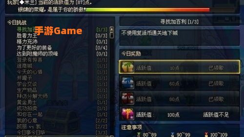 dnf活跃值